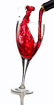 红酒,倒出,玻璃杯