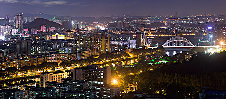 江门,城市,夜景