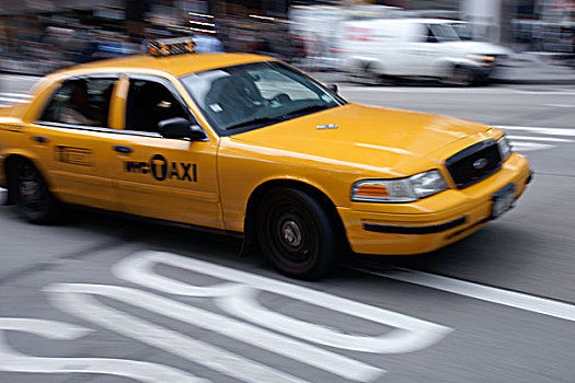 纽约,黄色出租车,曼哈顿,美国