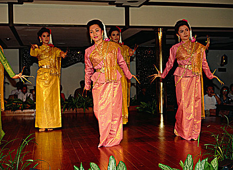 泰国人,跳舞,钉子,曼谷,泰国
