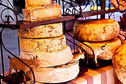 奶酪,出售,市场,圣徒,法国