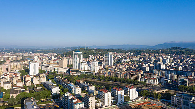 浙江嵊州市城市风光