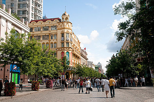 哈尔滨商业区中央大街