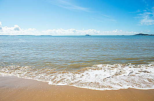 海滩,海洋,白天,放松,风景