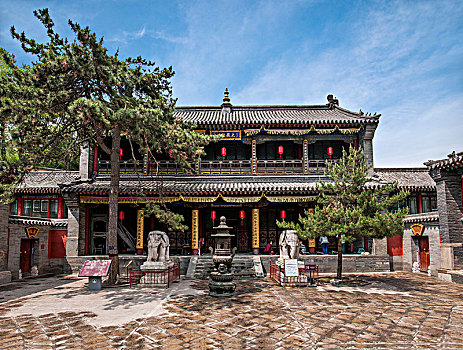 山西忻州市五台山罗睺寺寺院大藏经楼