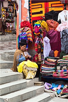 街道,摊贩,玻利维亚