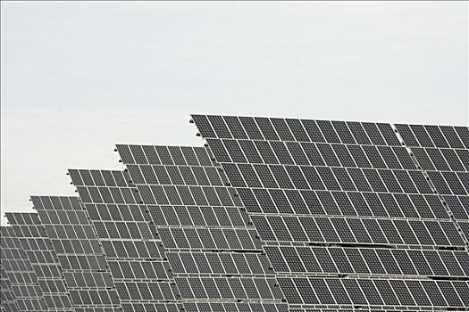 太阳能电池板,荒芜,阿拉贡,西班牙