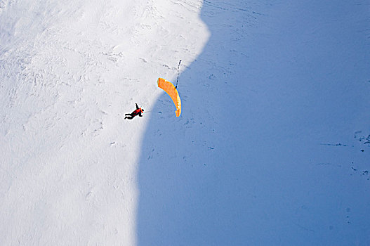 跳伞,山景,瑞典