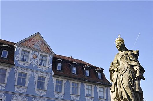 雕塑,圣徒,卢森堡,班贝格,上弗兰科尼亚,巴伐利亚,德国