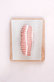 烤猪肉,蜡纸