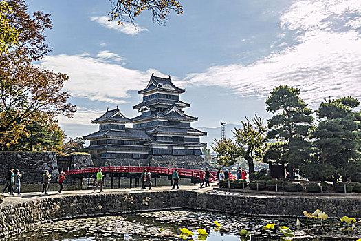 松本城,长野,日本