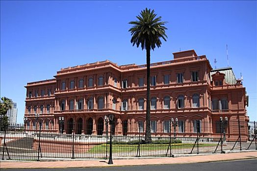 玫瑰宫,总统府,东方,五月广场,广场,布宜诺斯艾利斯,阿根廷