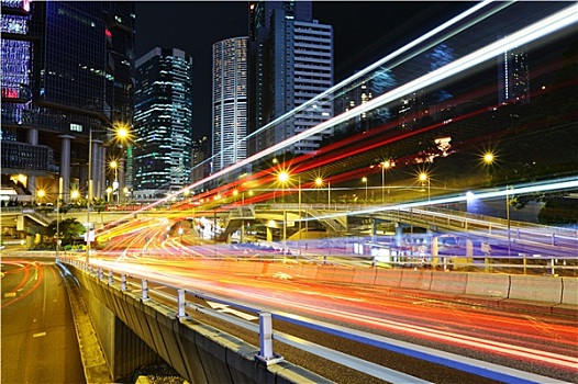 交通,香港,夜晚