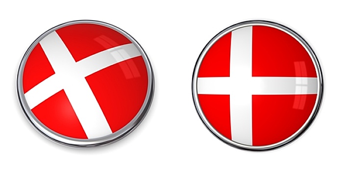 旗帜,扣,丹麦