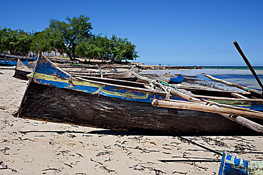 传统,渔船,马达加斯加