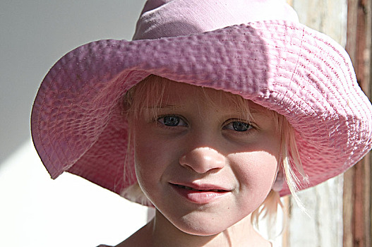 女孩,戴着,粉色,帽子,瑞典