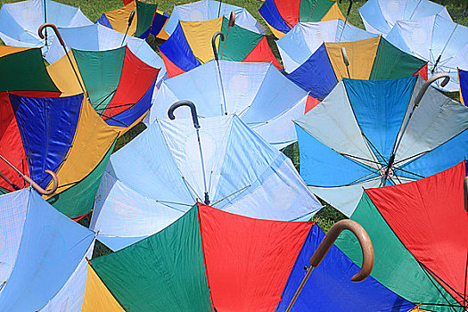 伞,防晒,浮罗佛屠,印度尼西亚