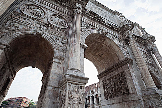 意大利,罗马,君士坦丁凯旋门