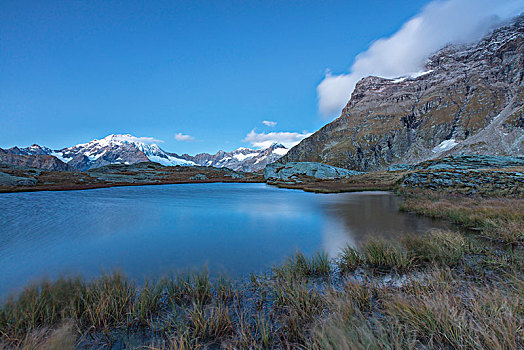 高山,湖,蒙特卡罗,背景,山谷,省,伦巴第,意大利