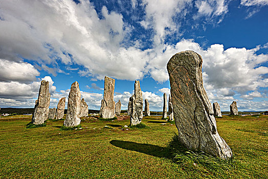 卡拉尼西,石头,新石器时代,立石,刘易斯岛,外赫布里底群岛,苏格兰
