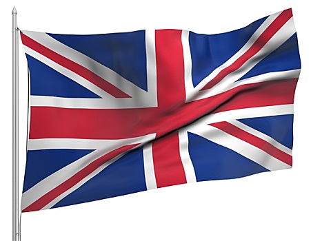 飞,旗帜,英国,国家