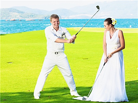 婚礼,高尔夫