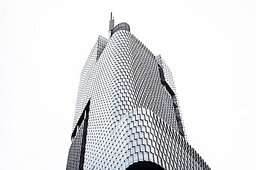 摩天大楼,城市,南京,仰视