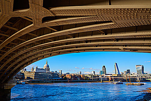 伦敦,天际线,新桥,英国