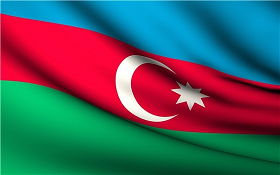 飞,旗帜,阿塞拜疆,国家,收集