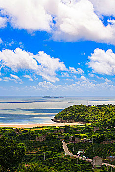 海洋,沙滩,海浪,阳光,白云