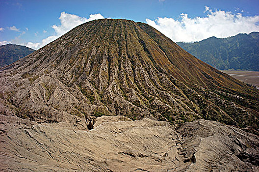 攀升,火山,国家公园,爪哇,印度尼西亚,亚洲