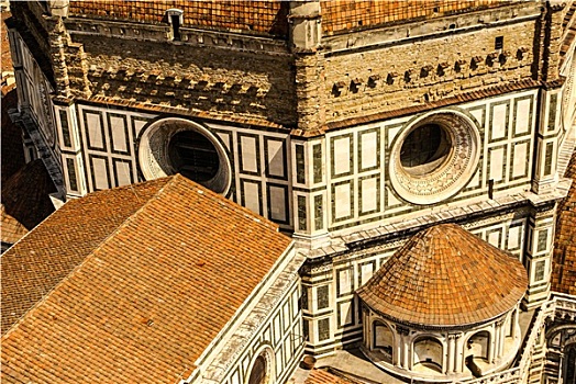 俯视,中央教堂,历史,中心,佛罗伦萨