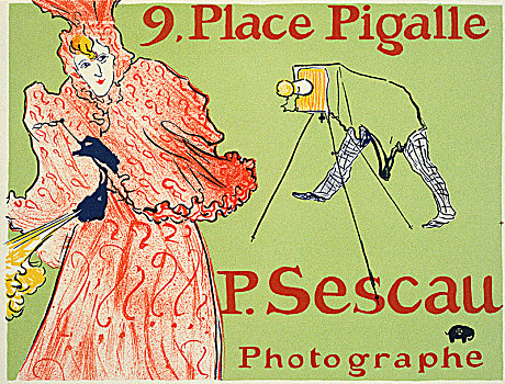 地点,皮嘉尔,海报,1894年,艺术家