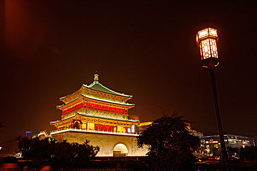 西安--钟楼-夜景