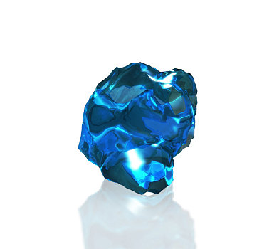 蓝色,水晶,石头,反射,桌上