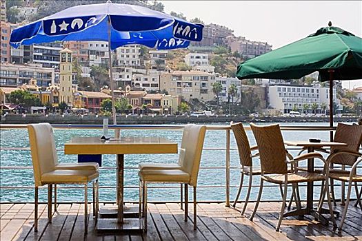 空椅子,桌子,餐馆,建筑,背景,以弗所,土耳其
