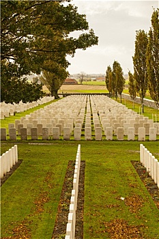 小床,墓地,伊普,世界大战,比利时,佛兰德斯