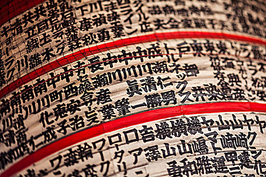 纸,灯笼,日本,文字,室内,庙宇,东京