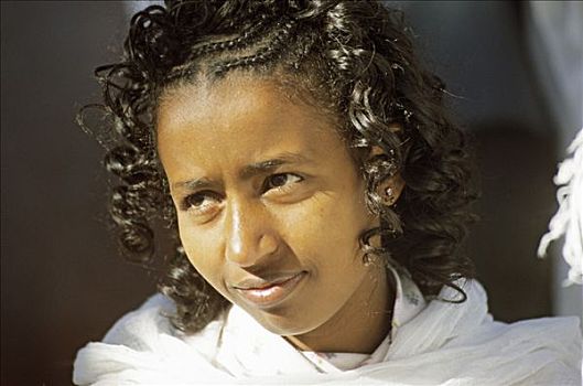 肖像,女青年,埃塞俄比亚