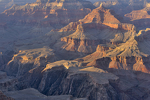 岩石构造,风景,南缘,大峡谷国家公园,亚利桑那,美国