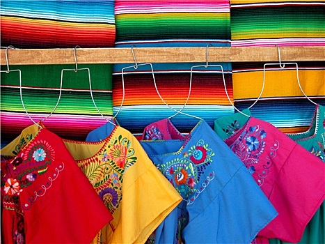 墨西哥人,编织物,服装