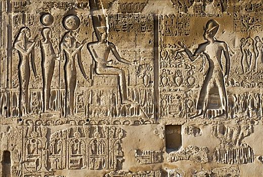 墙壁,浮雕,阿蒙神庙,卡尔纳克神庙,路克索神庙,埃及