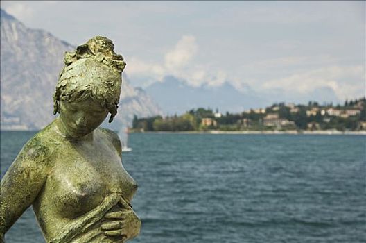 雕塑,马尔切斯内,加尔达湖,威尼托,意大利