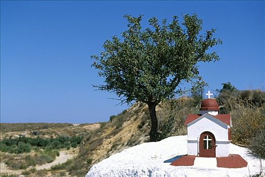 小教堂,多德卡尼斯群岛,希腊,欧洲