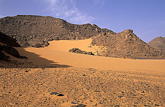 利比亚,费赞,撒哈拉沙漠,阿卡库斯