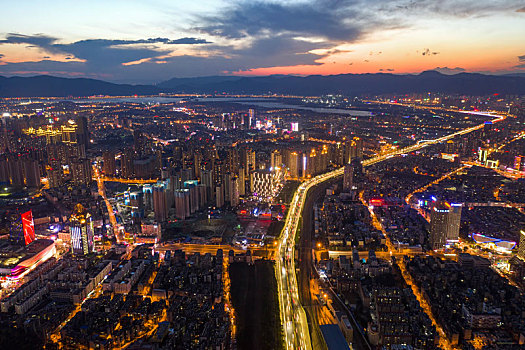 云南昆明城市夜景