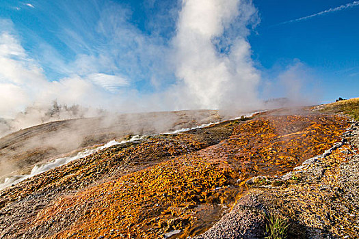 黄石火山温泉