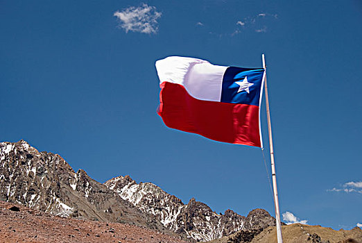 旗帜,智利,门多萨,阿根廷