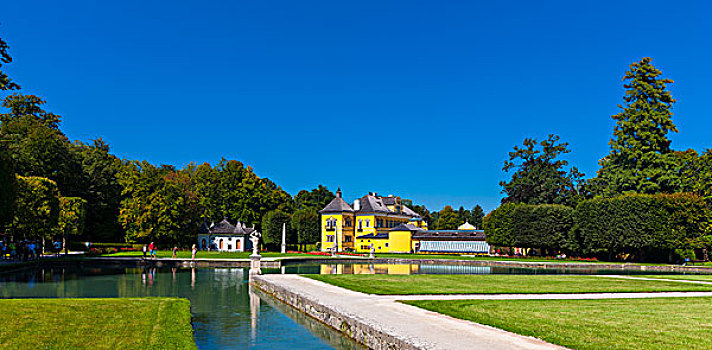 海尔布伦,宫殿,靠近,萨尔茨堡,萨尔茨堡州,奥地利,欧洲
