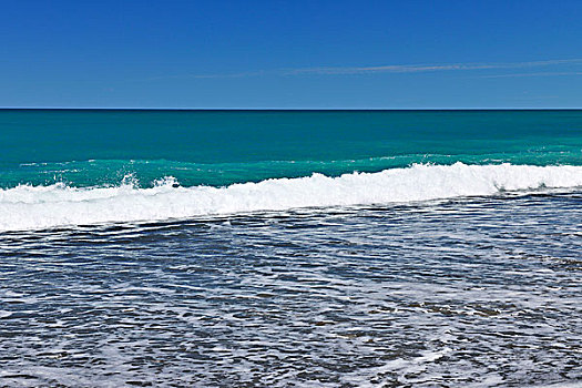 海滩,夏天,坎特伯雷,南岛,新西兰